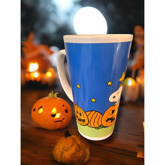 Peanuts Snoopy Woodstock Halloween Great Pumpkin Coffee Charlie Brown Mug Bats - Picture 3 of 7
